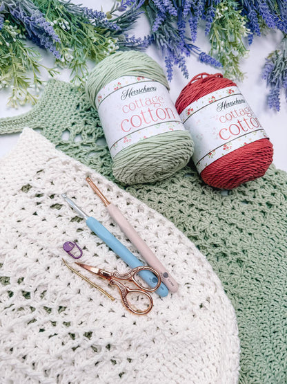 Willow Mesh Market Bag — Crochet Pattern + Video Tutorial | 3 Sizes, Beginner Friendly