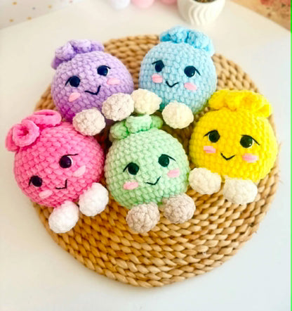 Dimple the Dumpling , Crochet Pattern , No - Sew Amigurumi