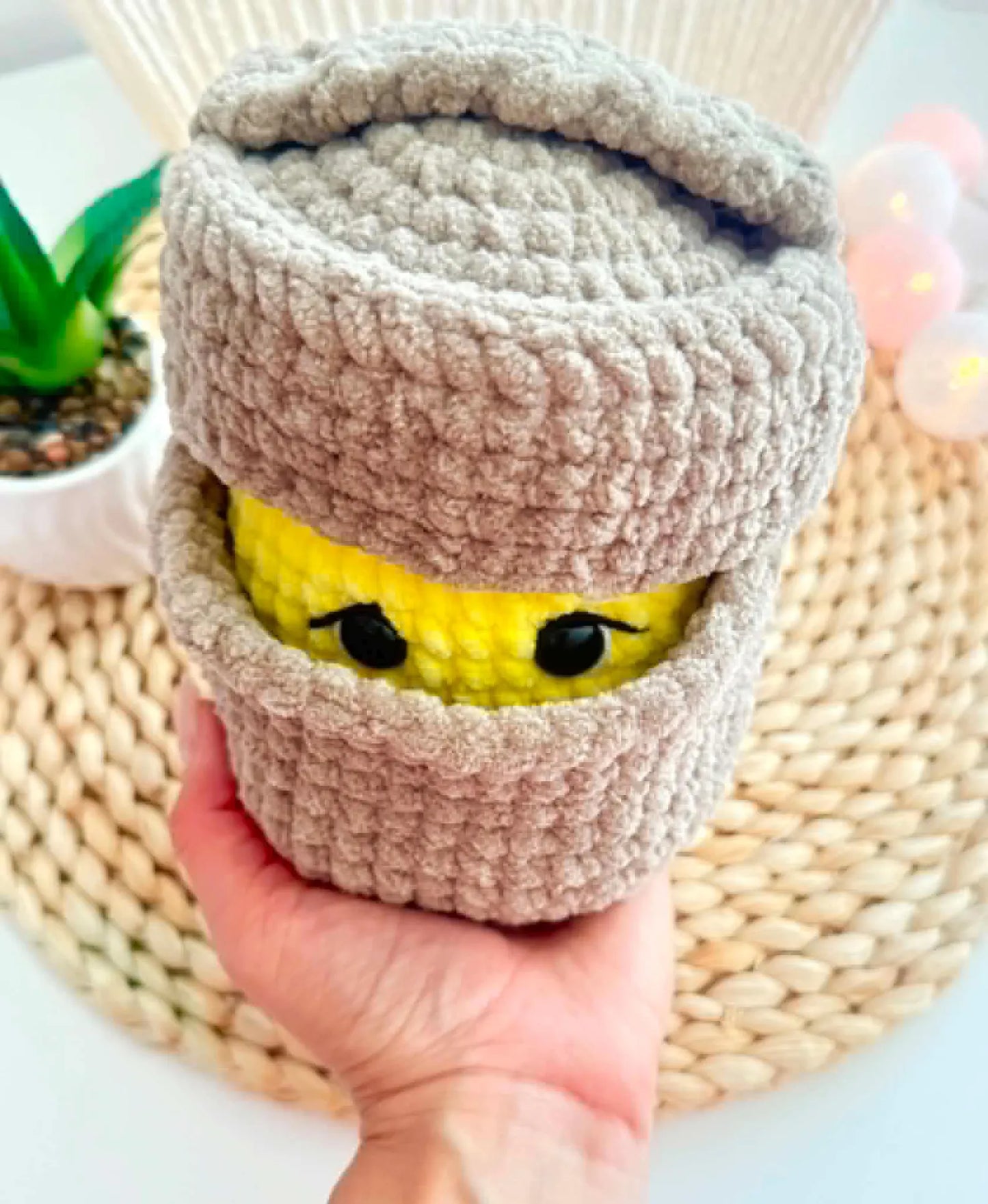 Dimple the Dumpling , Crochet Pattern , No - Sew Amigurumi