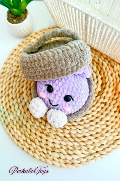 Dimple the Dumpling , Crochet Pattern , No - Sew Amigurumi