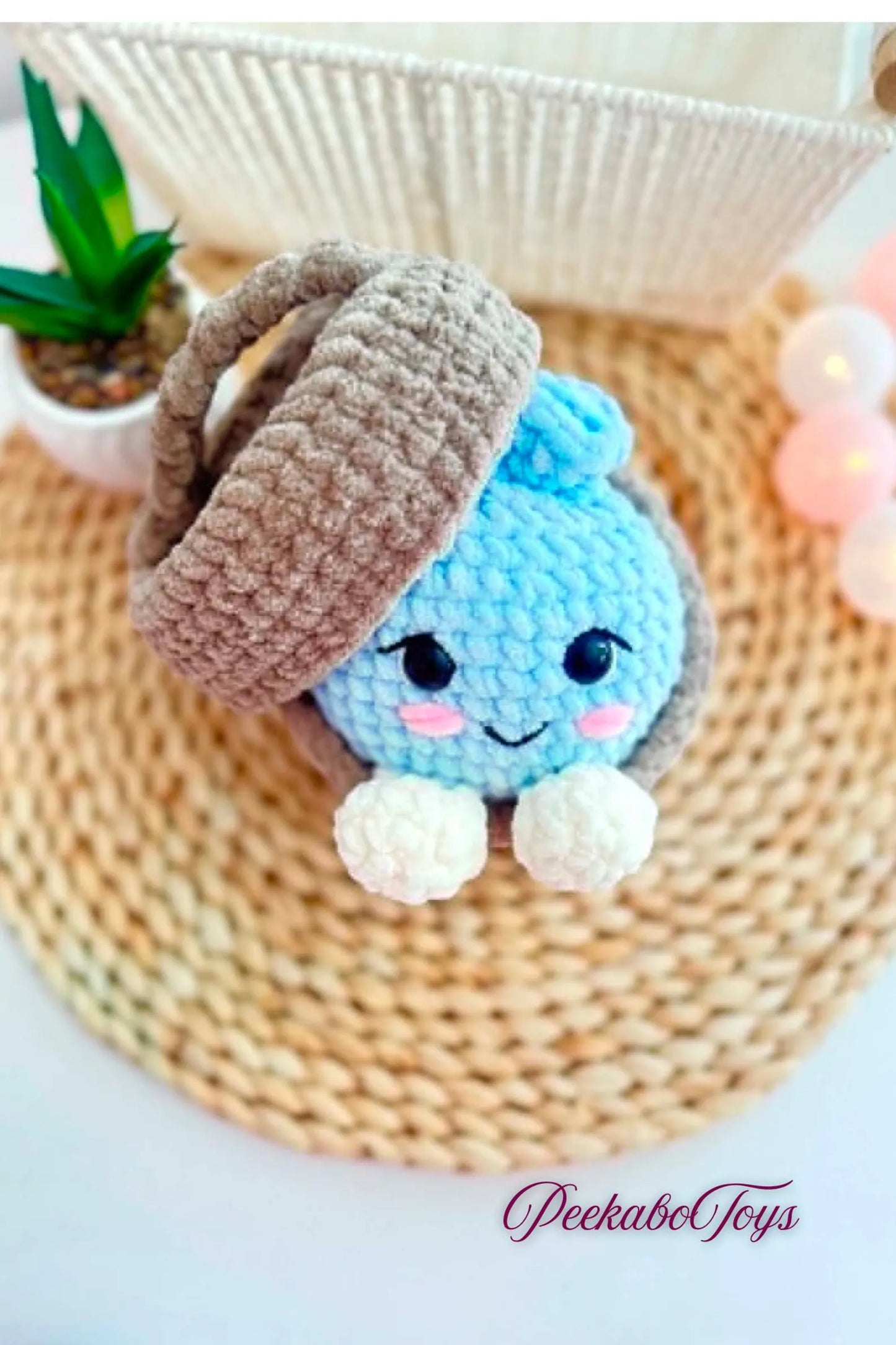 Dimple the Dumpling , Crochet Pattern , No - Sew Amigurumi